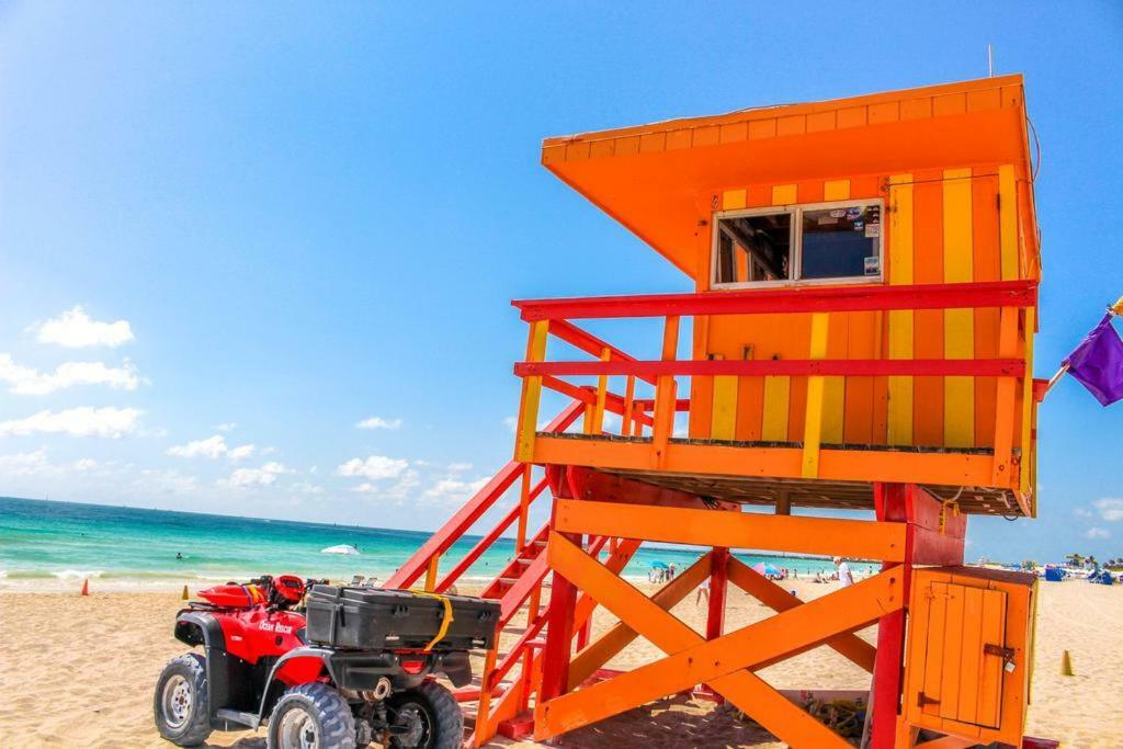 Two Bedroom Two Bath Apartment 2 Block To Beach Miami Beach Esterno foto